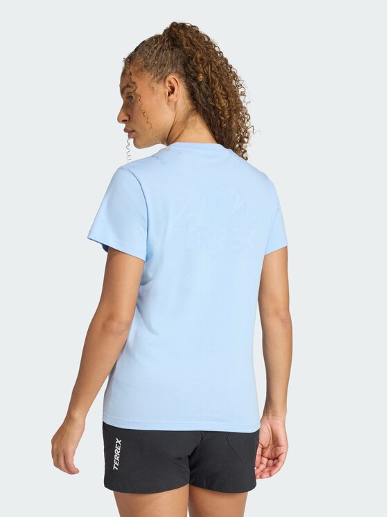 adidas adidas Koszulka techniczna 162453 Niebieski jasny Regular Fit