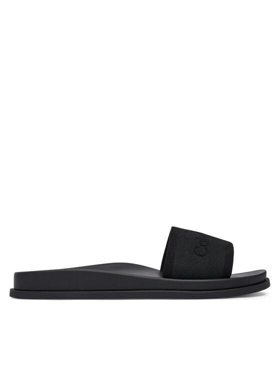 Calvin Klein Calvin Klein Šľapky City Sandal Mule Webbing HW0HW02887 Čierna