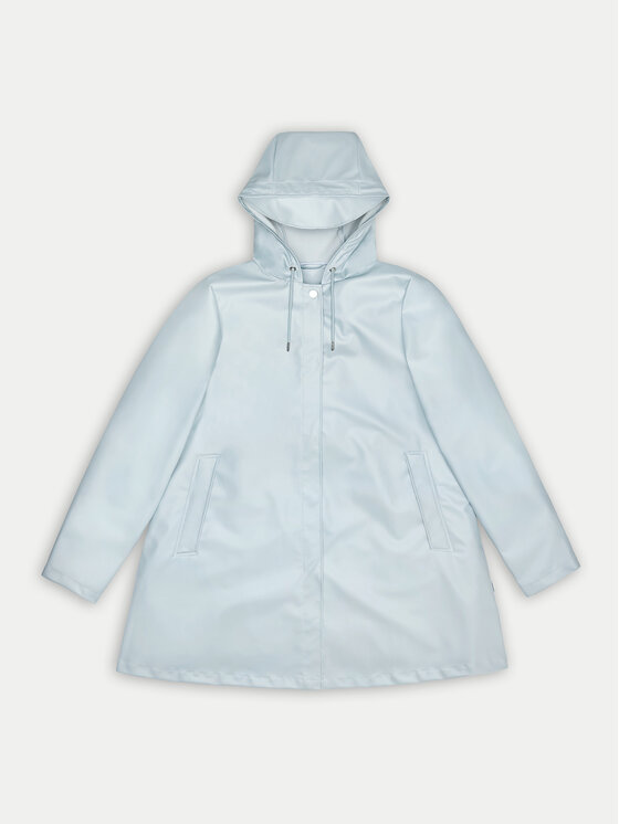 Rains Rains Giacca impermeabile A-line W Jacket W3 18050 Celeste Regular Fit