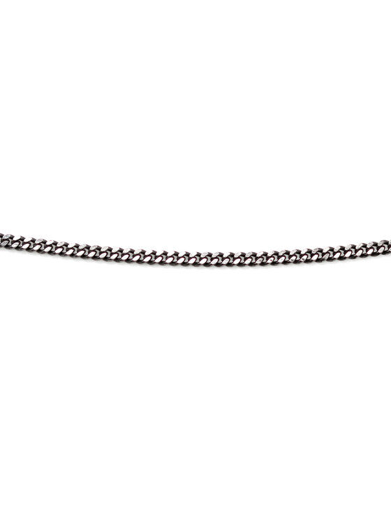 Leis Leis Naszyjnik Minimal Black Neck Srebrne rodowanie