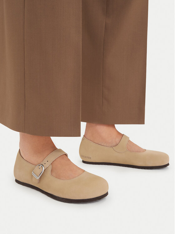 Birkenstock Birkenstock Balerīnas Santa Clarita 1031613 Bēšs