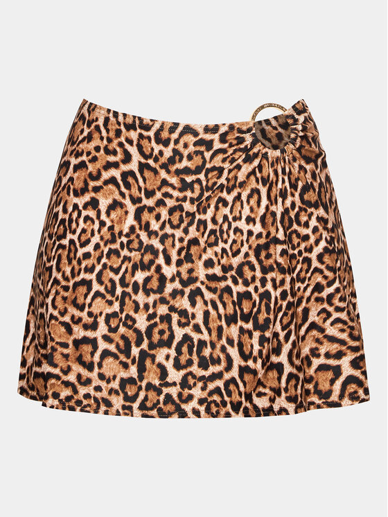 MICHAEL Michael Kors MICHAEL Michael Kors Spódnica Wildcat Cover Up MM9M612 Brązowy Waisted Fit