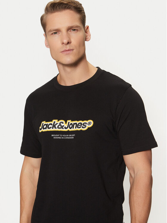 Jack&Jones Jack&Jones Tričko Vesterbro 12265740 Čierna Relaxed Fit