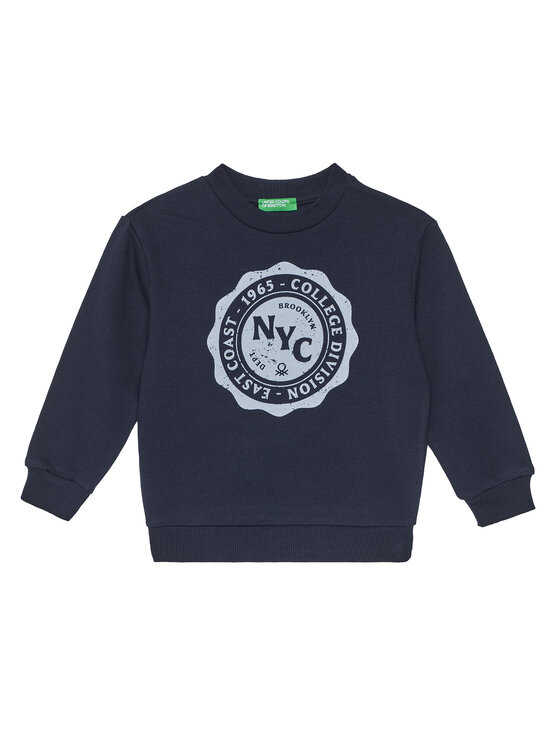 United Colors Of Benetton United Colors Of Benetton Світшот 3J68G10KN Cиній Relaxed Fit