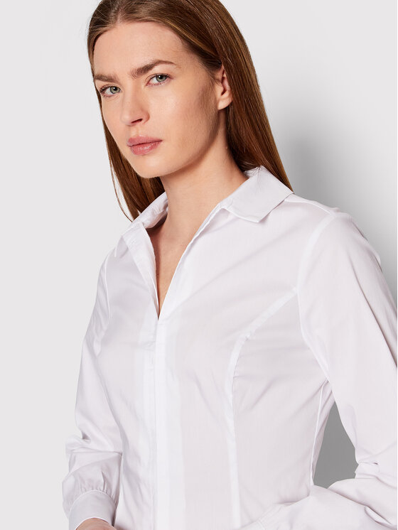 Camicia W1RH24 W1LU3 Bianco Slim Fit