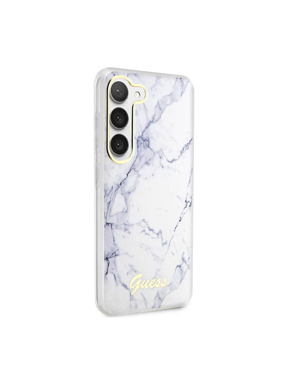 Guess Guess Etui na telefon Marble Collection Biały