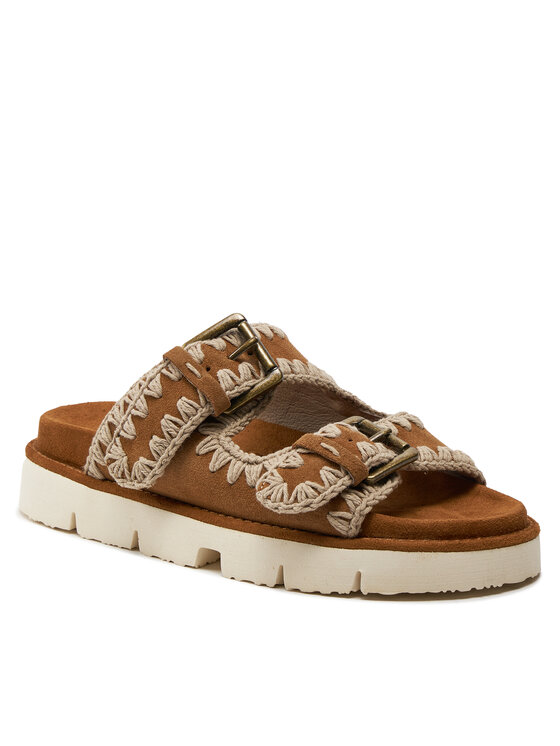 Mou Mou Ciabatte MU.SW461005A Marrone