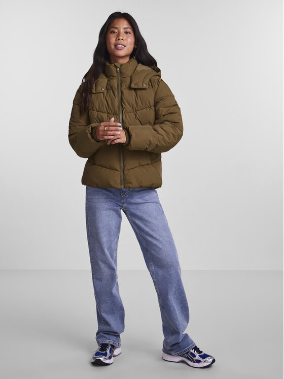 Pieces Pieces Giacca di transizione Jamilla 17126620 Verde Regular Fit