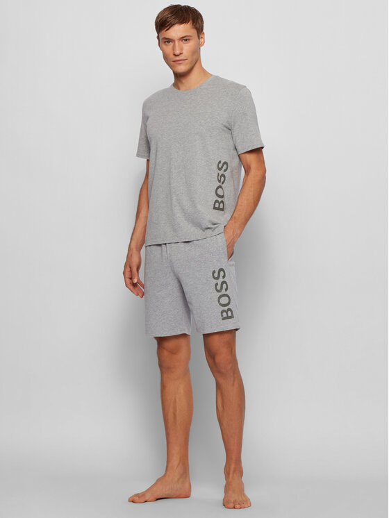 BOSS Boss Pyžamový top Identity RN 50442645 Šedá Regular Fit
