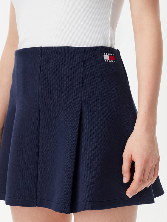 Tommy Jeans Tommy Jeans Mini suknja Badge DW0DW20268 Tamnoplava Regular Fit