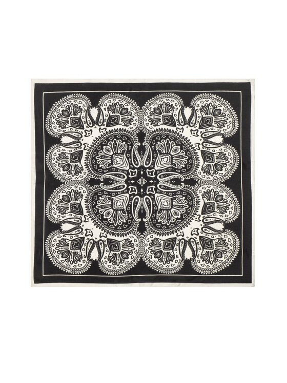 ALLORA BE UNIQUE ALLORA BE UNIQUE Foulard silk scarf Nero