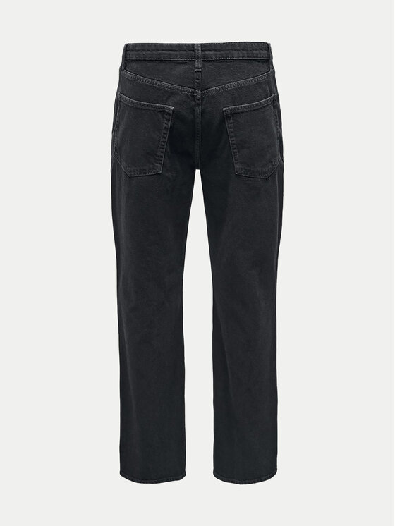 Only & Sons Only & Sons Jeansy Fade 22026778 Czarny Loose Fit