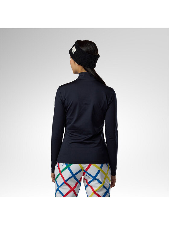 Rossignol Rossignol Bluza techniczna W Jcc Quarter Zip First Layer Czarny Slim Fit