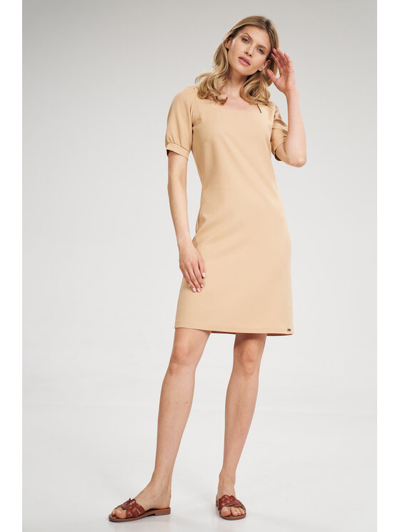 FIGL FIGL Šaty M704 Béžová Regular Fit
