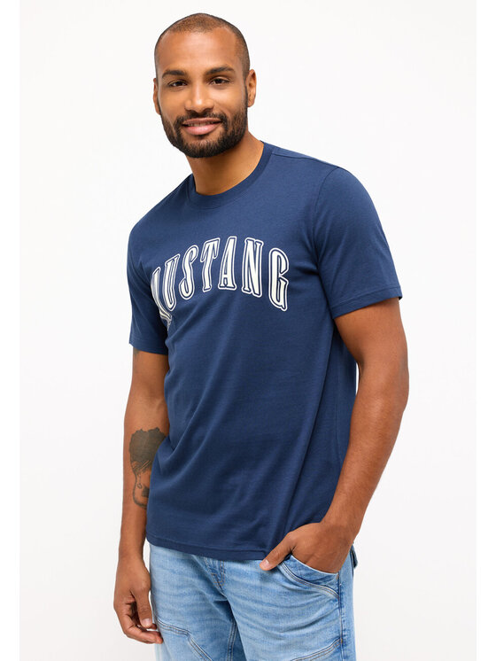 Mustang Mustang T-shirt AUSTIN Blu Regular Fit