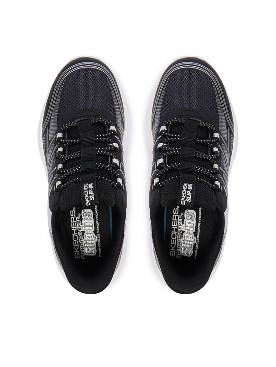 Skechers Skechers Sneakersy Microspec Velocity - Grid-Shift 404220L/BKSL Czarny