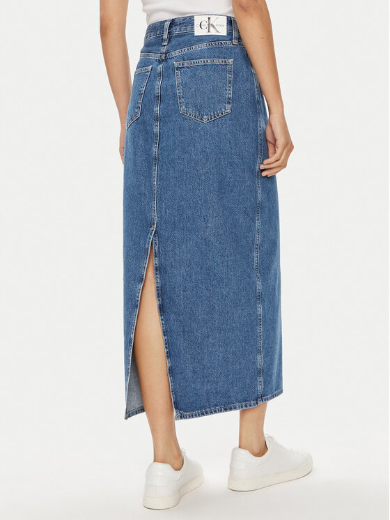 Calvin Klein Jeans Calvin Klein Jeans Fustă de blugi J20J223680 Albastru Regular Fit