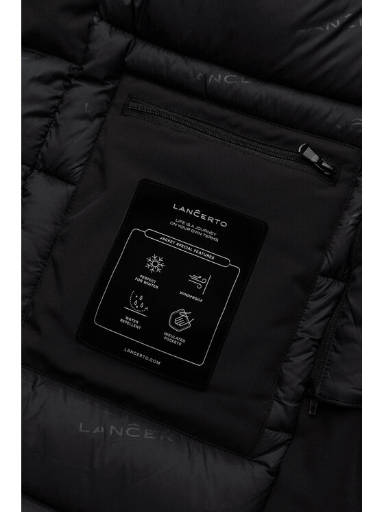Lancerto Lancerto Kurtka zimowa Tibro KU073226000013 Czarny Regular Fit