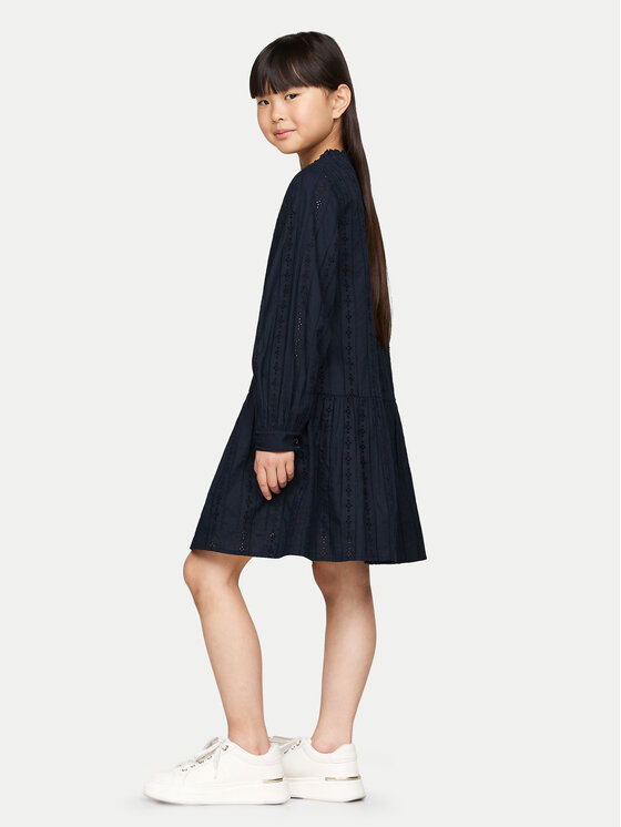 Tommy Hilfiger Tommy Hilfiger Елегантна рокля KG0KG08216 M Тъмносин Regular Fit