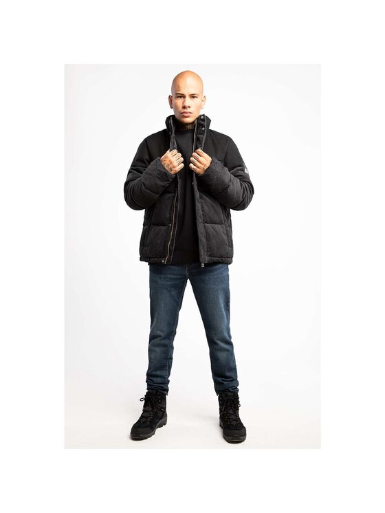 Jack Wolfskin Jack Wolfskin Kurtka zimowa NATURE CORDUROY JACKET M 1206331_6350 Czarny Classic Fit