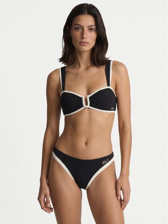 KARL LAGERFELD KARL LAGERFELD Bikini apakšdaļa B2W46023 Melns