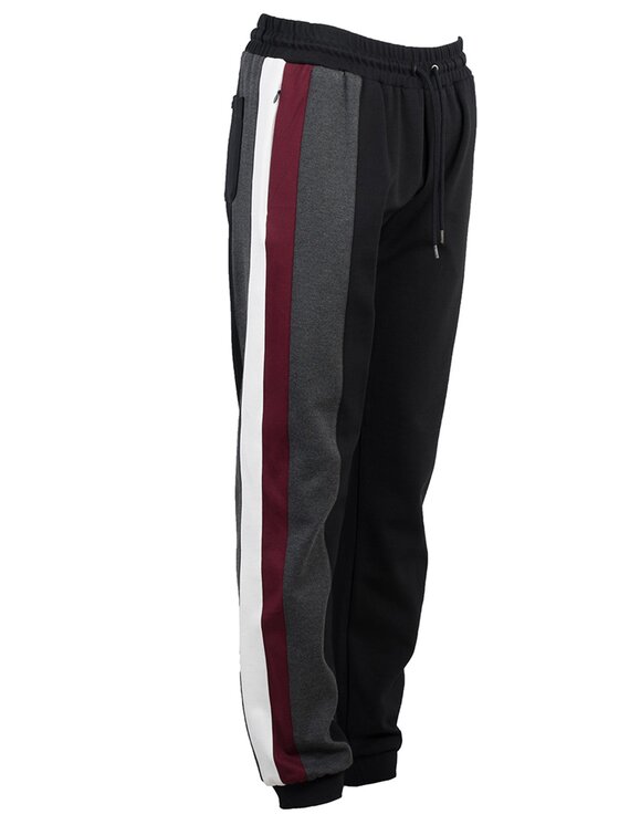 Bikkembergs Bikkembergs Παντελόνι υφασμάτινο C 1 055 80 E 1969 Μαύρο Regular Fit