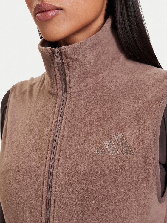 adidas adidas Sportinė liemenė Terrex Multi Climawarm Full Zip Fleece Vest KQ9121 Ruda Regular Fit