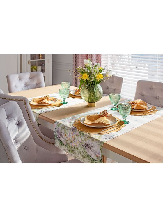 Roseberry Home Roseberry Home Podkładka na stół haftowana Yellow Petali Żółty