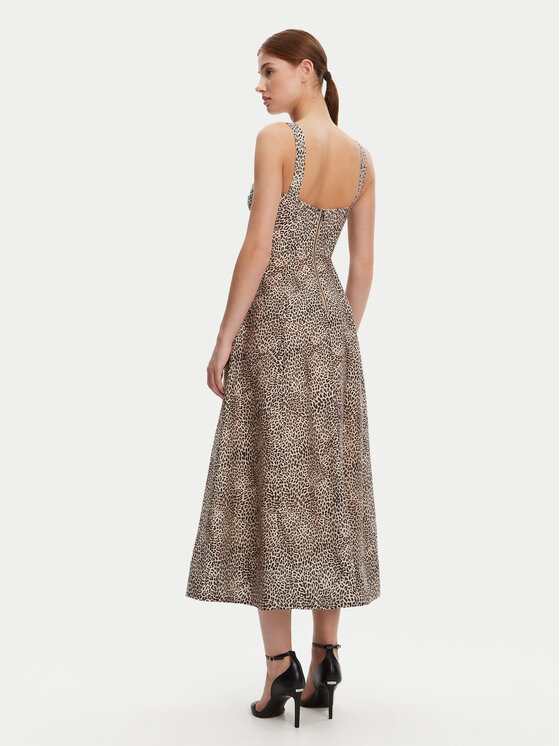 BARDOT BARDOT Sukienka koktajlowa 58546DB9 Brązowy Regular Fit