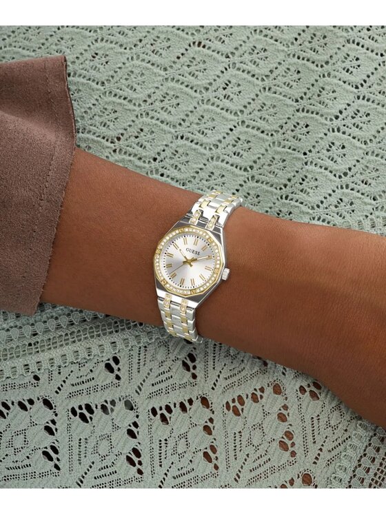 Guess Guess Zegarek GW0931L3 Srebrny