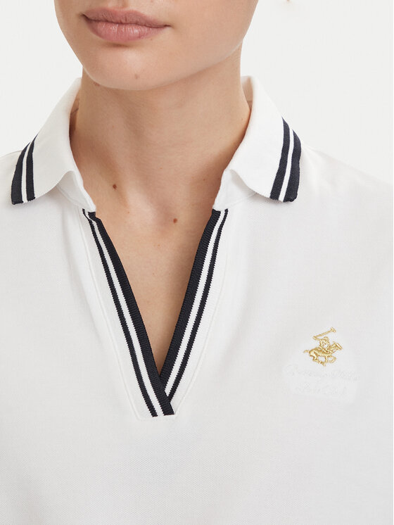 Beverly Hills Polo Club Beverly Hills Polo Club Polo majica P-SS26W-P0300 Bela Regular Fit
