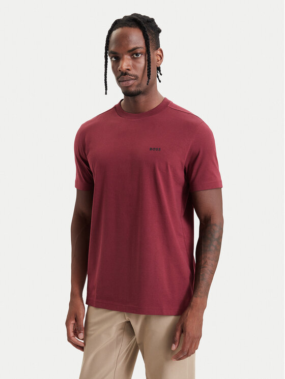 BOSS BOSS Футболка Tee  50506373 Бордовий Regular Fit