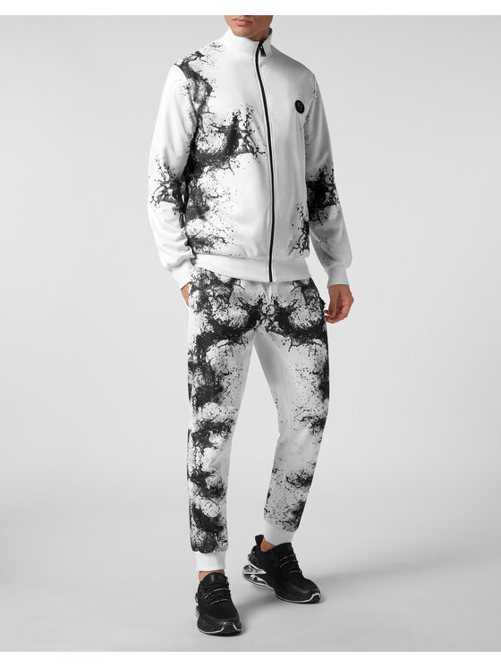 Plein Sport Plein Sport Sada top a kalhoty 3181 Bílá Regular Fit