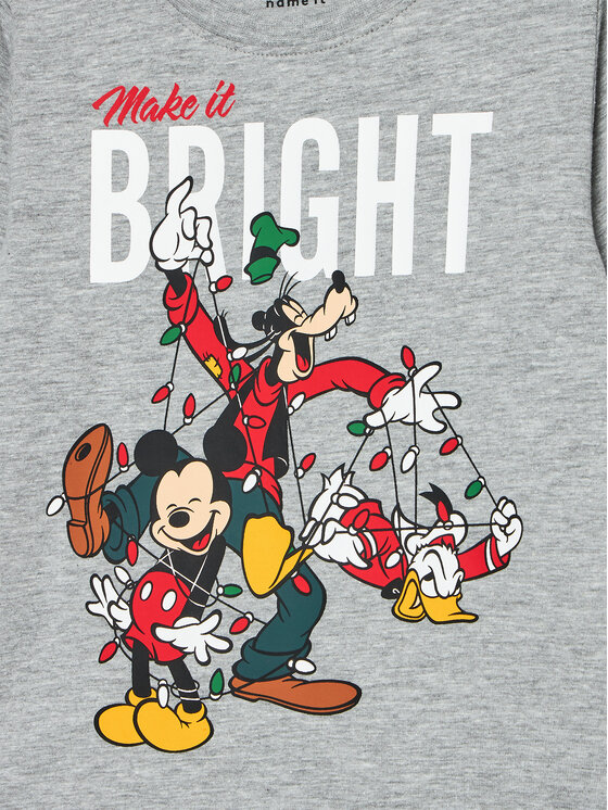 NAME IT NAME IT Pyjama Mickey 13234179 Grau Regular Fit