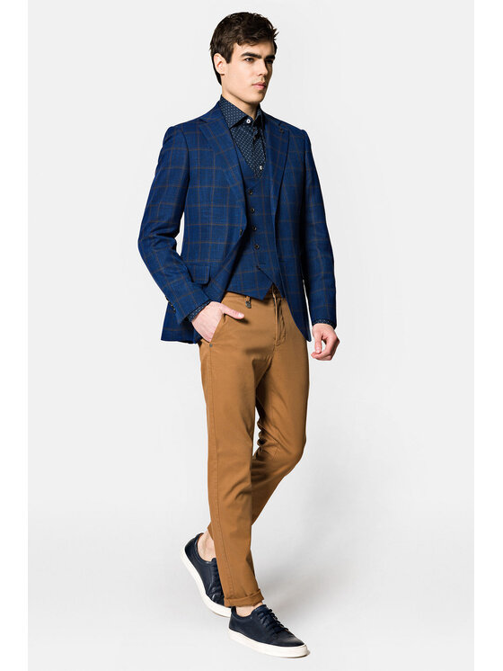 Lancerto Lancerto Marynarka MA073222000001 Granatowy Slim Fit