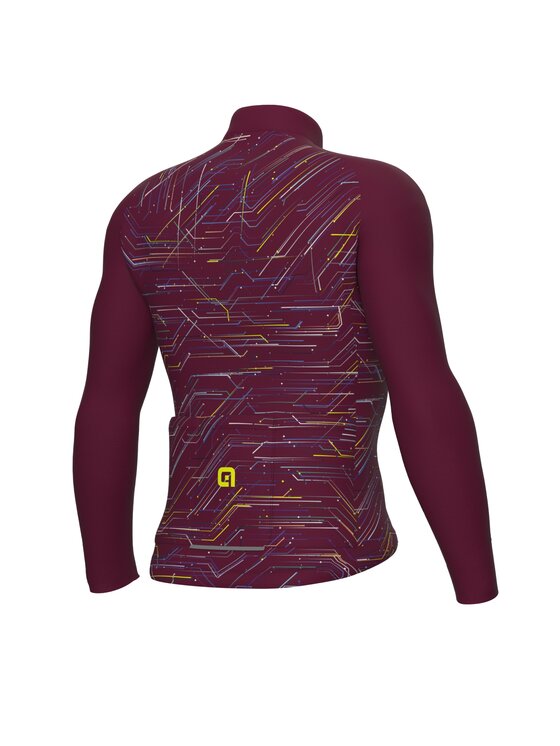 Alé Cycling Alé Cycling Bluza Solid Byte Bordowy Regular Fit