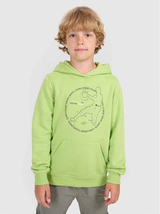 4F 4F Bluza URBAN COMMUTER Zielony Regular Fit