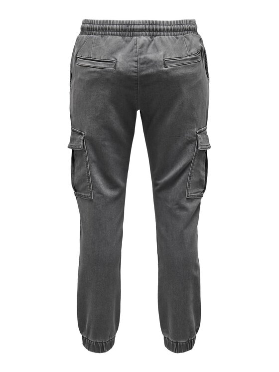 Only & Sons Only & Sons Pantaloni di tessuto 22027402 Grigio Regular Fit