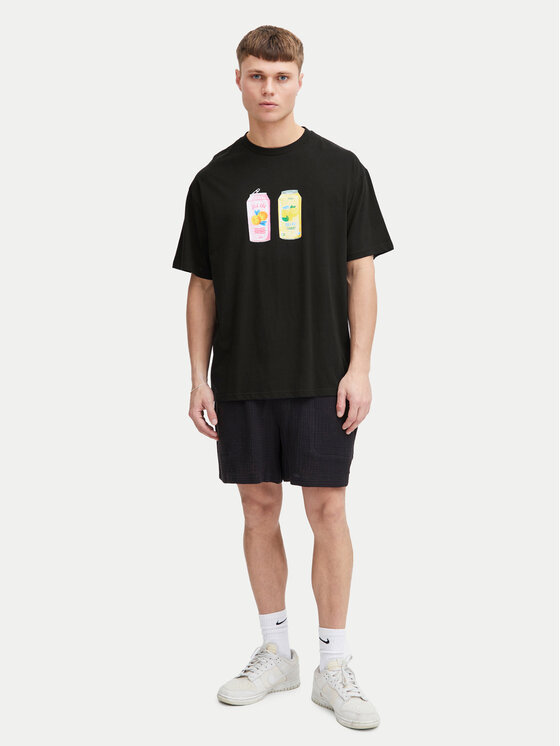 Solid Solid T-shirt 21108243 Nero Relaxed Fit