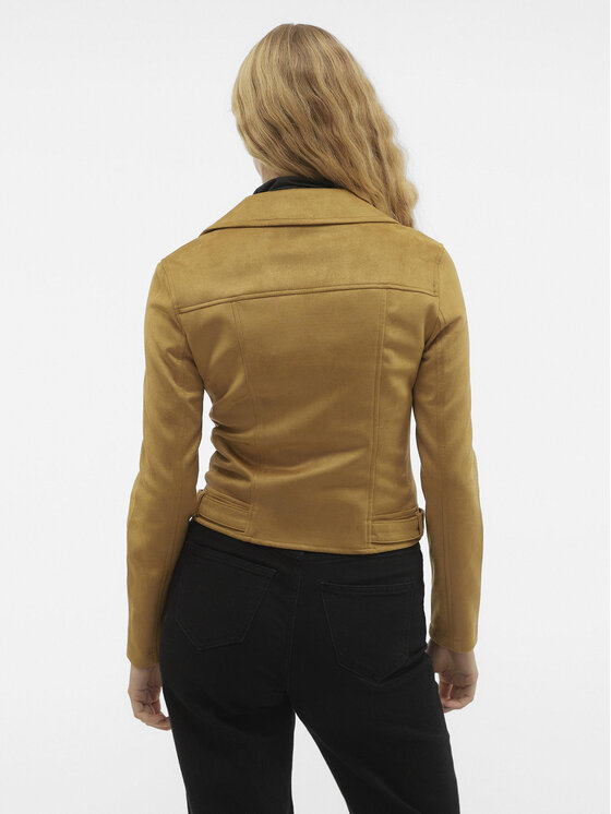 Vero Moda Vero Moda Kurtka z imitacji skóry Jose 10300938 Brązowy Regular Fit