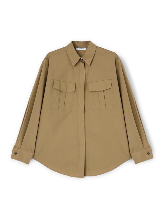 Motivi Motivi Camicia 5198Q000744N022 Marrone Regular Fit