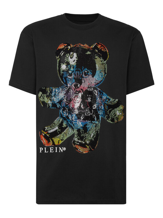 PHILIPP PLEIN PHILIPP PLEIN Tričko 325 Čierna Regular Fit
