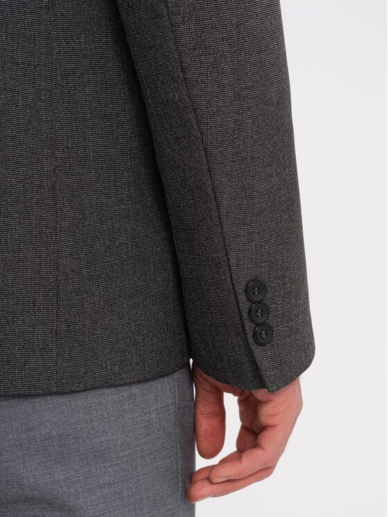 Ombre Ombre Sako OM-BLZB-0114 Šedá Regular Fit
