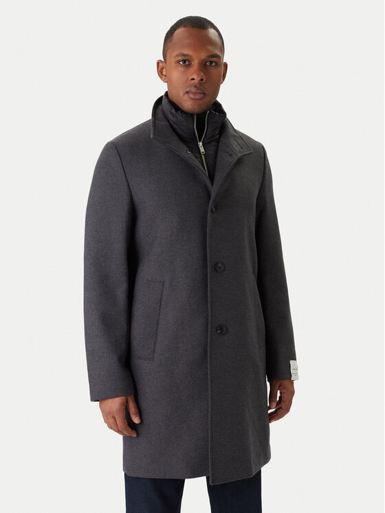 Marc O'Polo Marc O'Polo Wollmantel 529 0288 71044 Grau Regular Fit