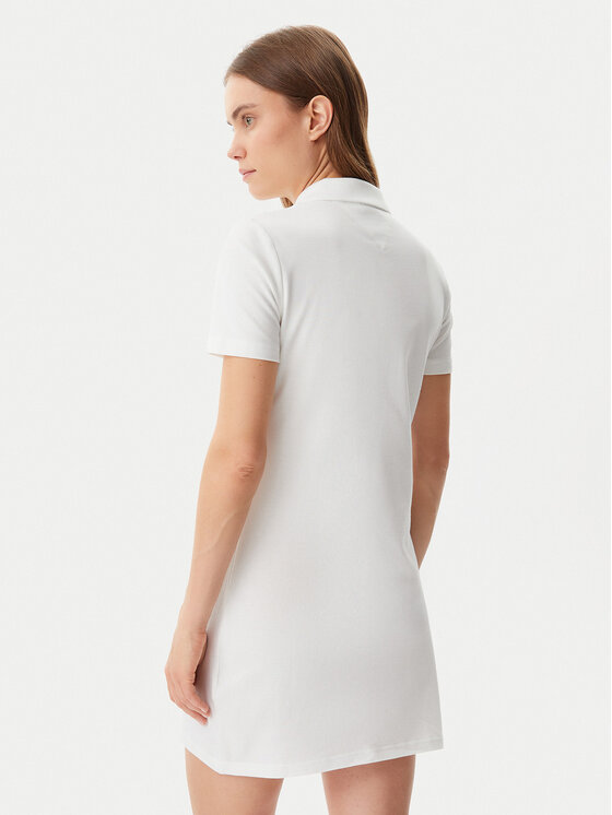 Tommy Jeans Tommy Jeans Rochie de zi Badge DW0DW20302 Écru Regular Fit