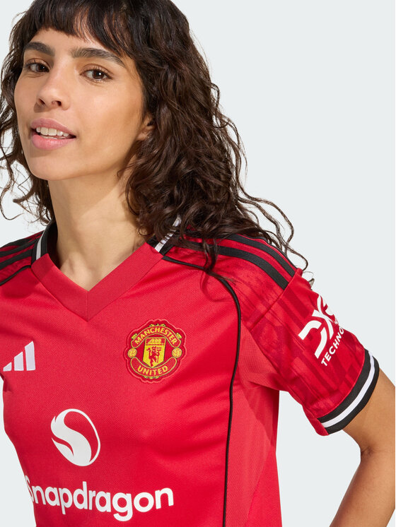adidas adidas Koszulka techniczna Manchester United 25/26 Home Jersey Czerwony Regular Fit