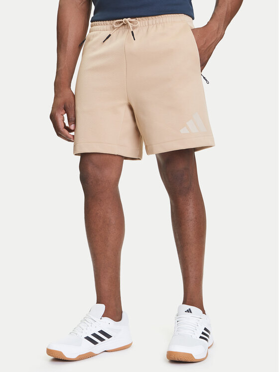 adidas adidas Pantaloni scurți sport Z.N.E. JW4744 Bej Regular Fit