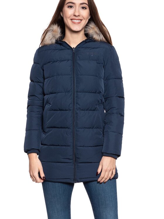 Wrangler Wrangler Giacca da donna LONG PUFFER Blu Slim Fit