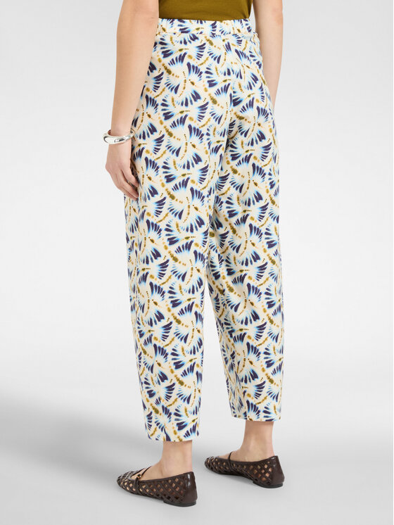 Elena Mirò Elena Mirò Pantaloni di tessuto P189P200496N041 Bianco Regular Fit