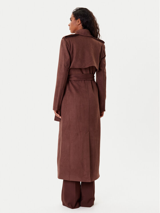 BARDOT BARDOT Trenčkot Kira Vegan Suede 57053JB4 Rjava Regular Fit